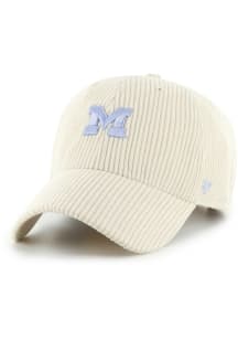 47 Michigan Wolverines Khaki Mellow Clean Up Womens Adjustable Hat