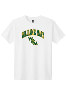 Summit Sportswear William & Mary Tribe Youth White ARCH LOGO Short Sleeve T-Shirt