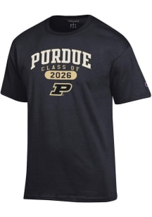 Champion Purdue Boilermakers Black Class of 2026 Jersey Short Sleeve T Shirt