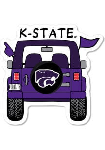 K-State Wildcats 3.5" Jeep Rugged Stickers - Purple