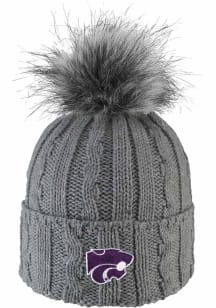 LogoFit K-State Wildcats Grey Alps Womens Knit Hat