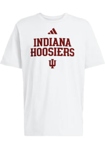 Adidas Indiana Hoosiers White Locker Wordmark Short Sleeve T Shirt