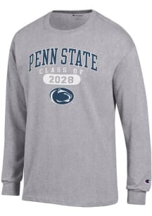 Champion Penn State Nittany Lions Grey Class of 2028 Jersey Long Sleeve T Shirt