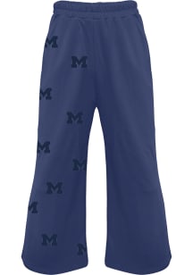 Summit Sportswear Michigan Wolverines Womens Maggie Navy Blue Sweatpants