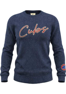 Chicago Cubs Womens Navy Blue Nantucket Crew Sweatshirt
