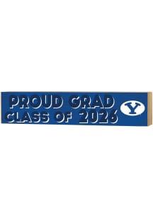 KH Sports Fan BYU Cougars Class of 2026 Block Sign - Navy Blue