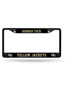 GA Tech Yellow Jackets Metal License Plate Frame - Black