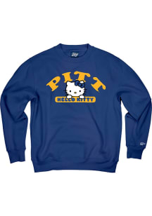 Blue 84 Pitt Panthers Womens Blue Quick Look Crew Sweatshirt