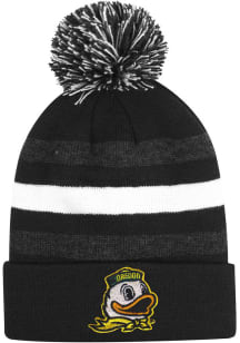 LogoFit Oregon Ducks Black Halftime Youth Knit Hat