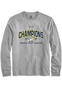 Summit Sportswear Toledo Rockets Grey MAC 2026 Women's Tennis Champions Long Sleeve T Shirt