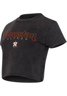Concepts Sport Houston Astros Womens Charcoal Prism Short Sleeve T-Shirt