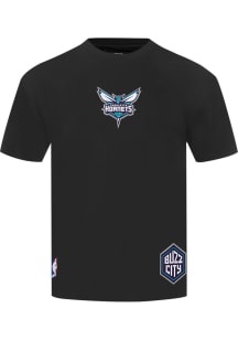 Pro Standard Charlotte Hornets Black Wingspan Short Sleeve Fashion T Shirt