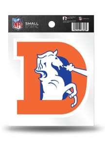 Denver Broncos Retro Auto Static Cling Decal - Orange