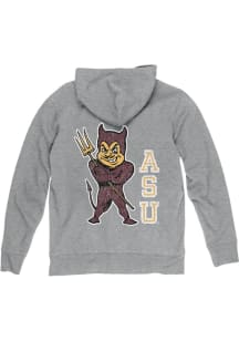 Blue 84 Arizona State Sun Devils Mens Grey Front Back Laguna Long Sleeve Full Zip Jacket