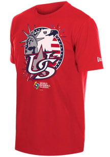 New Era USA Red 2026 World Baseball Classic Short Sleeve T Shirt