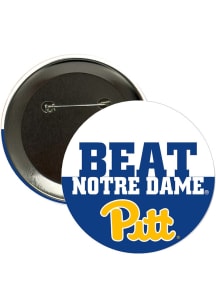 Pitt Panthers 3" Beat Notre Dame Button - Navy Blue