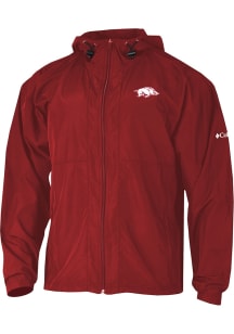 Columbia Arkansas Razorbacks Mens Red Prodigy Light Weight Jacket