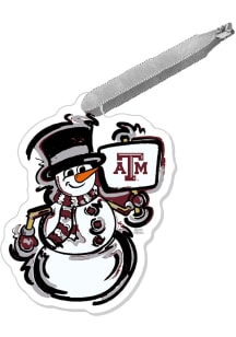 Texas A&M Aggies Justin Patten Snowman Ornament - Maroon
