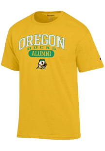 Champion Oregon Ducks Yellow Pill Alumni Jersey Short Sleeve T Shirt