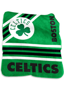 Boston Celtics Stripe Raschel Raschel Throw Blanket - Kelly Green