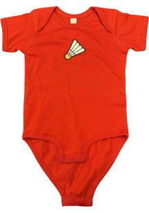 Kansas City Baby Red Shuttlecock Short Sleeve One Piece