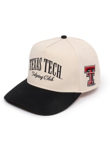 Texas Tech Red Raiders Black Two Tone Ponyback Womens Adjustable Hat