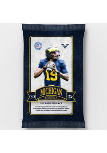 Michigan Wolverines Varsity Team Trading Card Pack Collectible NCAA Cards - Yellow