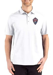 Cutter and Buck Colorado Rapids Mens White Advantage Refresh Short Sleeve Polo