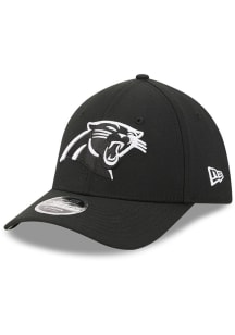 New Era Carolina Panthers Mens Black NFL 39THIRTY MCrown Flex Hat