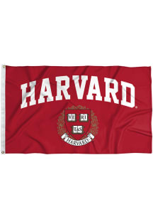 Harvard Crimson 3x5 Primary Logo Silk Screen Grommet Flag - Crimson