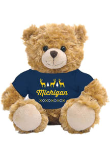 Michigan Wolverines Jardine  Holiday 10" Holiday Plush - White