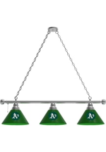 Oakland Athletics 3 Shade Silver Billiard Lamp