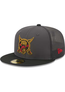 New Era Pittsburgh Pirates Mens Grey City Connect Batting Practice 59FIFTY Fitted Hat