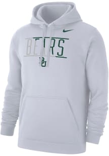 Nike Baylor Bears Mens White Football Out Football Long Sleeve Hoodie