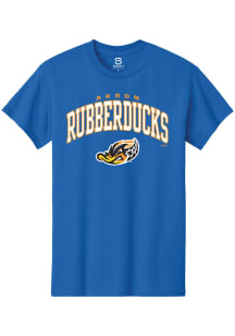 Summit Sportswear Akron RubberDucks Blue Arch Mascot Short Sleeve T Shirt