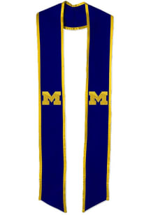 Michigan Wolverines U-M Block "M" w/ Navy Background Graduation Stole