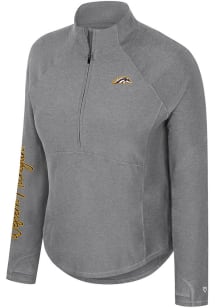 Colosseum Western Michigan Broncos Womens Black Gravity Qtr Zip Pullover