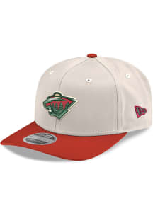 New Era Minnesota Wild Two Tone 9SEVENTY Stretch Snap Adjustable Hat - White