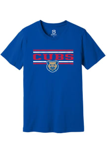 Summit Sportswear Iowa Cubs Blue Double Bars Short Sleeve T Shirt