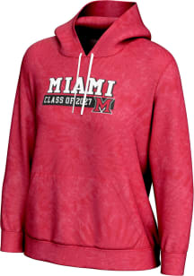ProSphere Miami RedHawks Womens Red Class of 2027 Hooded Sweatshirt