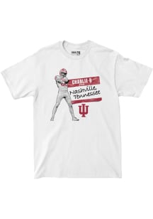 Charlie Becker Indiana Hoosiers White Charlie B From Nashville, Tennessee Short Sleeve Fashion Pla..