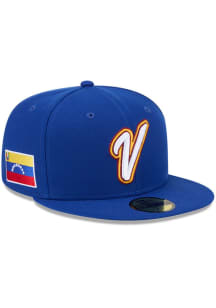 New Era Venezuela Mens Blue 2026 World Baseball Classic 59FIFTY Fitted Hat