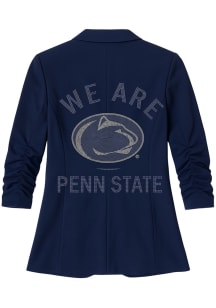 Penn State Nittany Lions Womens Navy Blue We Are Nittany Lion Blazer Medium Weight Jacket