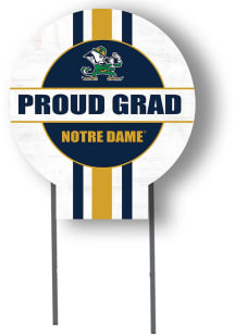 Notre Dame Fighting Irish KH Sports Fan 20x20 Circle Yard Sign with Stakes Proud Grad Yard Sign -..