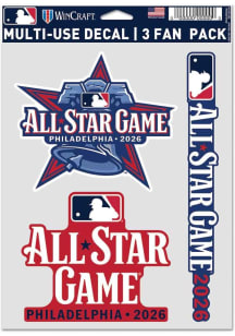 Philadelphia Phillies 2026 All Star Game 3 Pack Auto Decal - Red