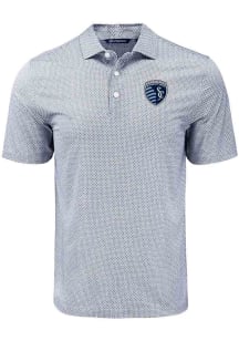 Cutter and Buck Sporting Kansas City Black Pike Diamond Dot Big and Tall Polo