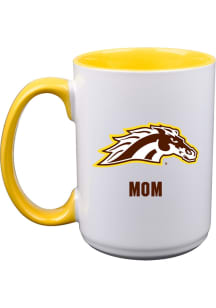 Western Michigan Broncos Mom 15oz Ceramic Mug - White