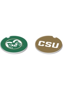 Colorado State Rams 2Pk Car Coaster - Green