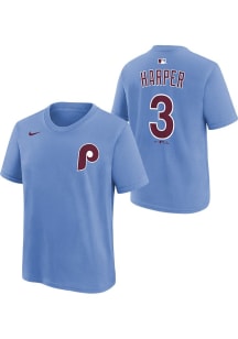 Bryce Harper Philadelphia Phillies Youth Light Blue Alt NN Player Tee