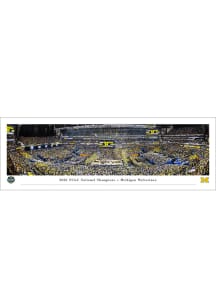 Blakeway Panoramas Michigan Wolverines 2026 MBB Nat Champ Tubed Unframed Poster